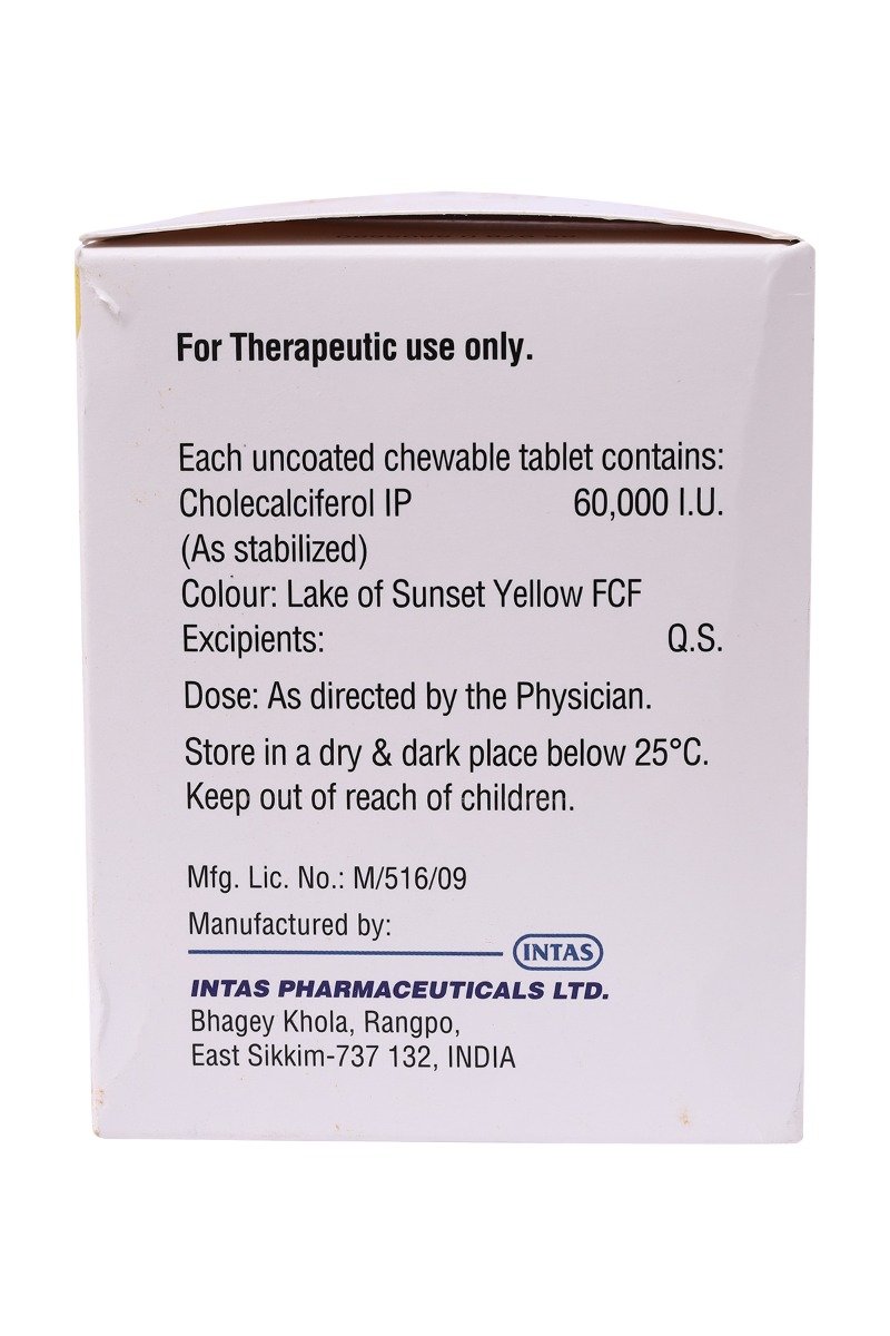 Chekbak-D3 Orange Flavour Chewable Tablet 4's, Pack of 4 Chekbak-D3 Orange Flavour Chewable Tablet 4's, Pack of 4