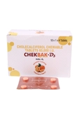 Chekbak-D3 Orange Flavour Chewable Tablet 4's
