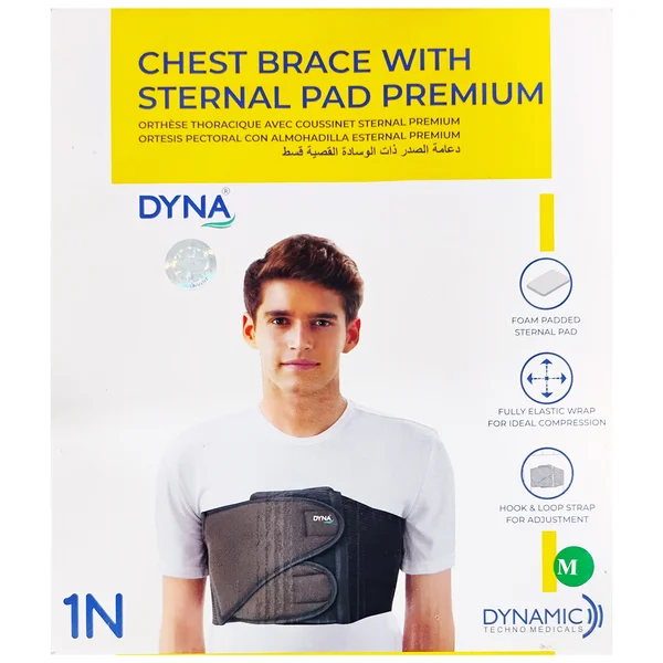 Dyna Chest Brace With Sternal Pad Premium Medium, 1 Count