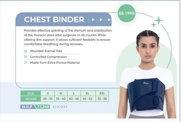 Romson Chest Binder XXL, 1 Count, Pack of 1