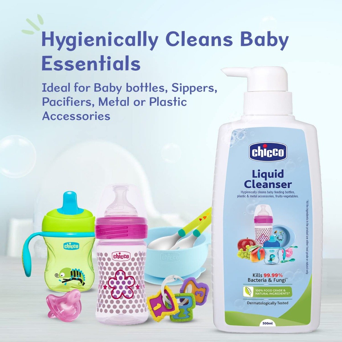 Chicco Liquid Cleanser, 500 ml, Pack of 1 Chicco Liquid Cleanser, 500 ml, Pack of 1