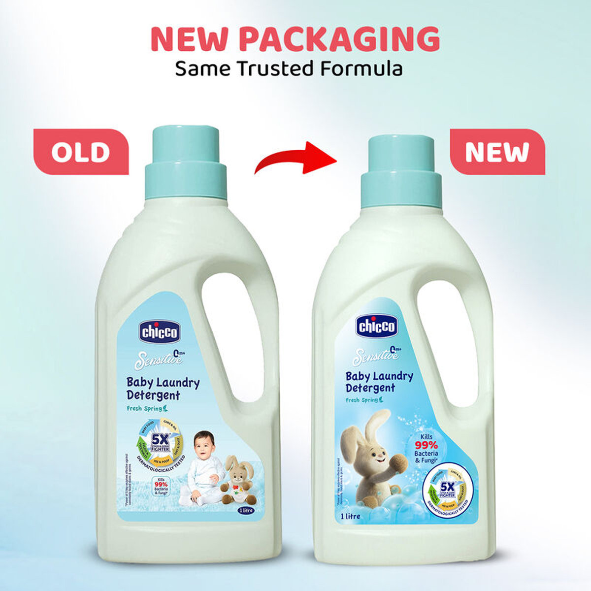 Chicco Fresh Spring Baby Laundry Detergent, 1 Litre, Pack of 1 Chicco Fresh Spring Baby Laundry Detergent, 1 Litre, Pack of 1