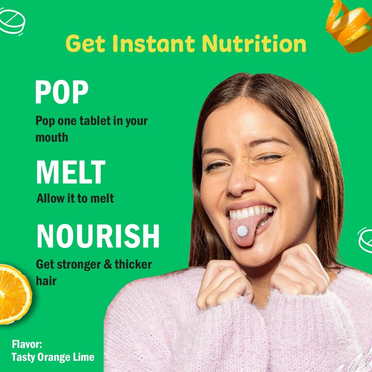 Chicnutrix Popz Biotin 10000 mcg, 30 Tablets, Pack of 1 Chicnutrix Popz Biotin 10000 mcg, 30 Tablets, Pack of 1