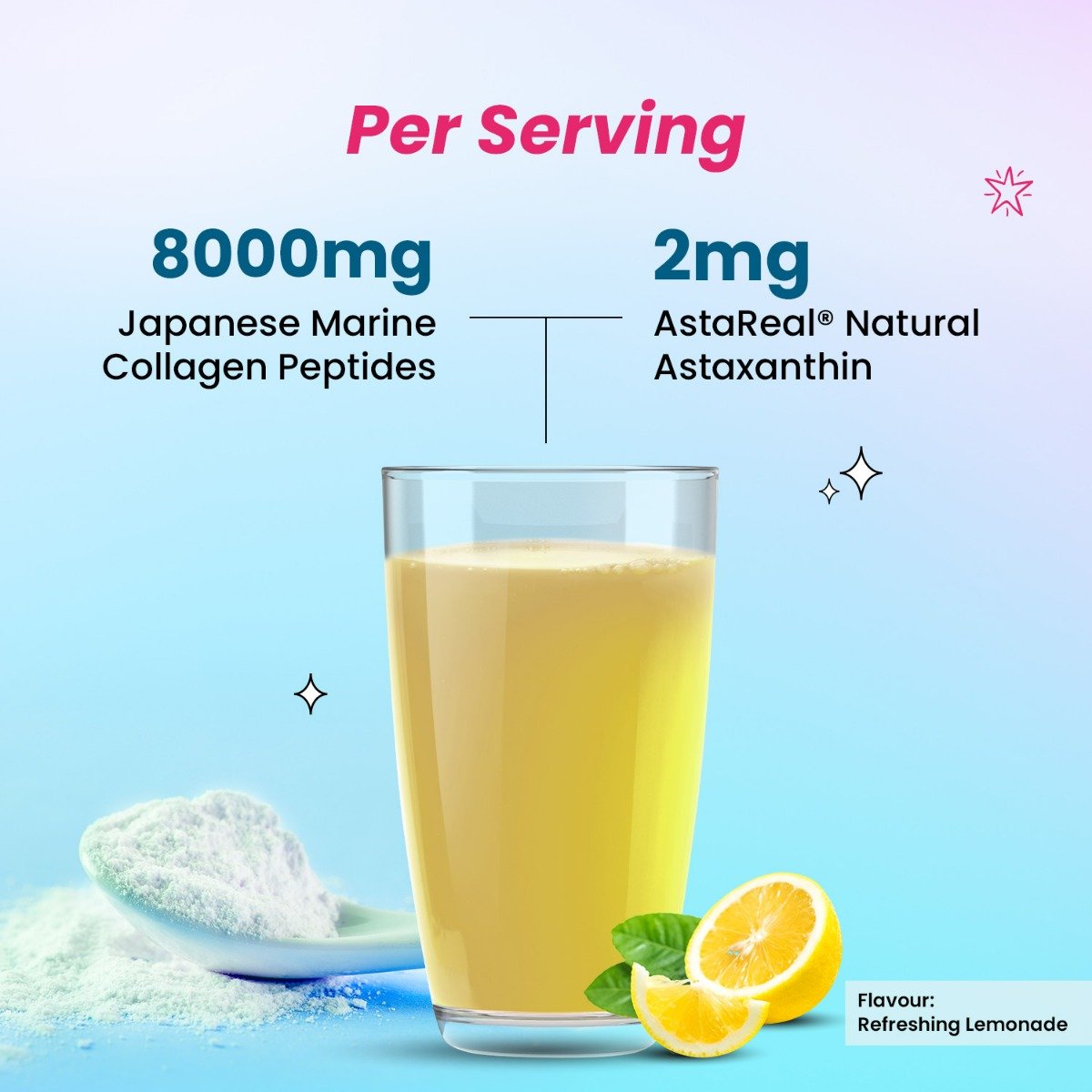 CHICNUTRIX Collagen Lemonade Powder, 237.50 gm | Anti-Ageing, Firm & Youthful Skin 25 Servings, Pack of 1 CHICNUTRIX Collagen Lemonade Powder, 237.50 gm | Anti-Ageing, Firm & Youthful Skin 25 Servings, Pack of 1