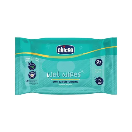 Chicco Soft & Moisturizing Wet Wipes, 72 Count