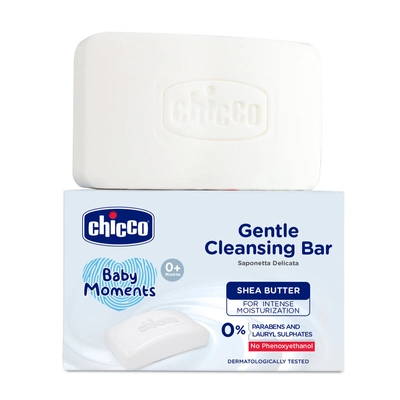 Chicco Baby Moments Gentle Cleansing Bar, 100 gm, Pack of 1