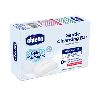 Chicco Baby Moments Gentle Cleansing Bar, 100 gm, Pack of 1