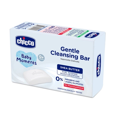 Chicco Baby Moments Gentle Cleansing Bar, 100 gm, Pack of 1