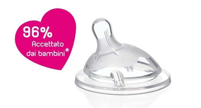 Chicco Natural Feeling Teat for 2M+ Medium, 1 Count, Pack of 1