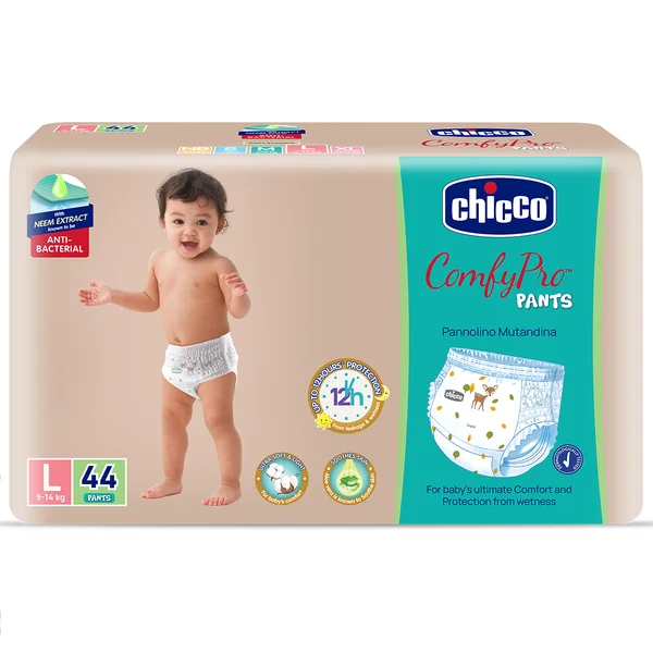 Chicco Comfypro Diaper Pants Large, 44 Count