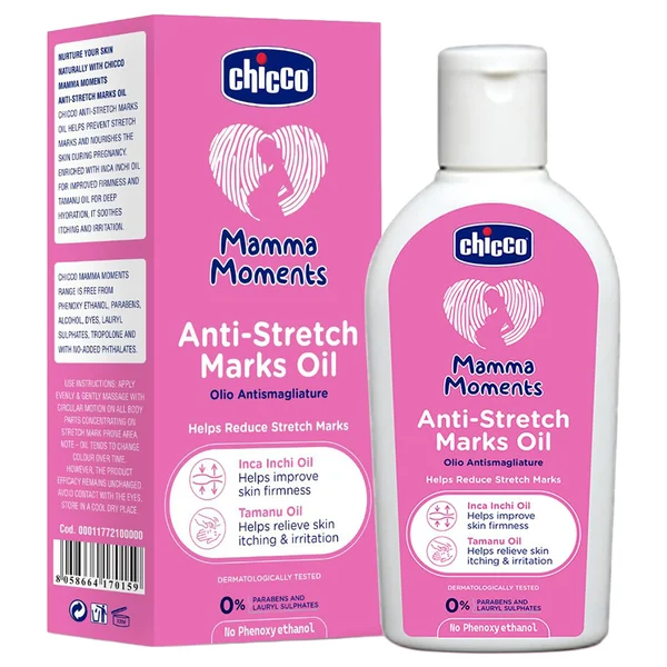 Chicco Mamma Moments Anti-Stretch Marks Oil, 100 ml
