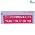 Chlorpromazine 50 mg Tablet 10's