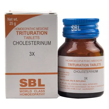SBL Cholesterinum Trituration 3X Tablets, 25 gm