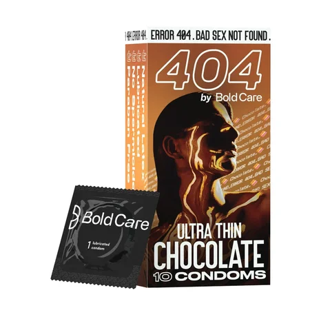 Bold Care 404 Ultra Thin Chocolate Flavour Condoms, 10 Count