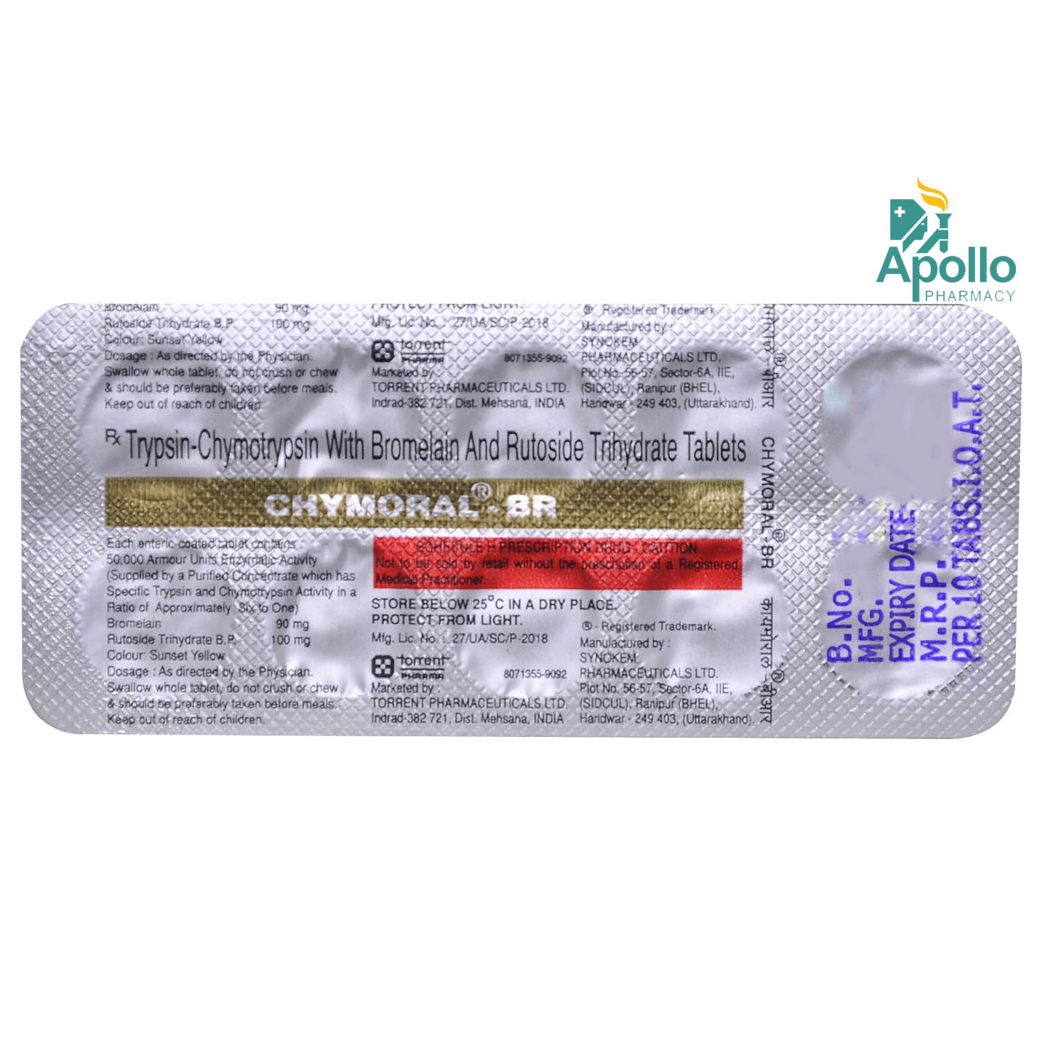 Chymoral-BR Tablet 10's, Pack of 10 Chymoral-BR Tablet 10's, Pack of 10