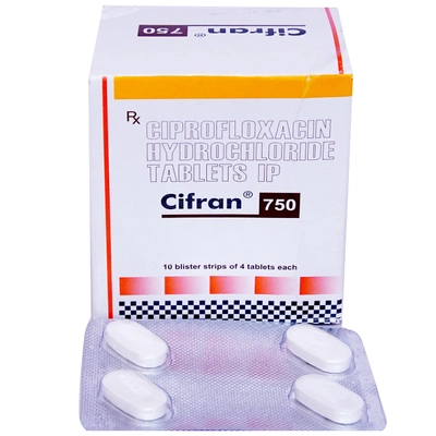 Cifran 750 Tablet 4's, Pack of 4 TABLETS