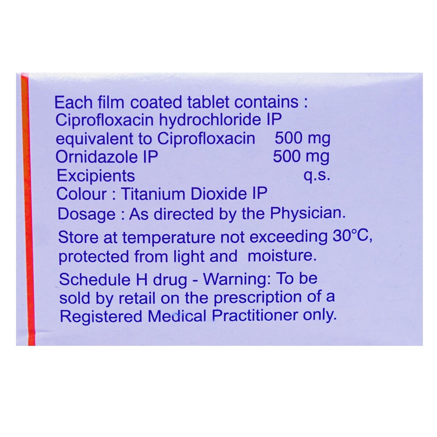 Cifran-OZ Tablet 10's, Pack of 10 TABLETS Cifran-OZ Tablet 10's, Pack of 10 TABLETS