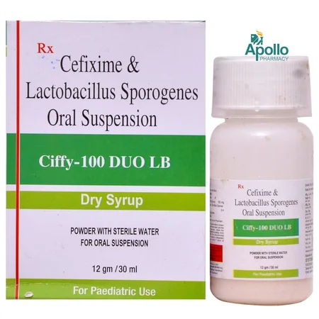 Ciffy-100 Duo LB Paediatric 15 gm Dry Syrup 30 ml