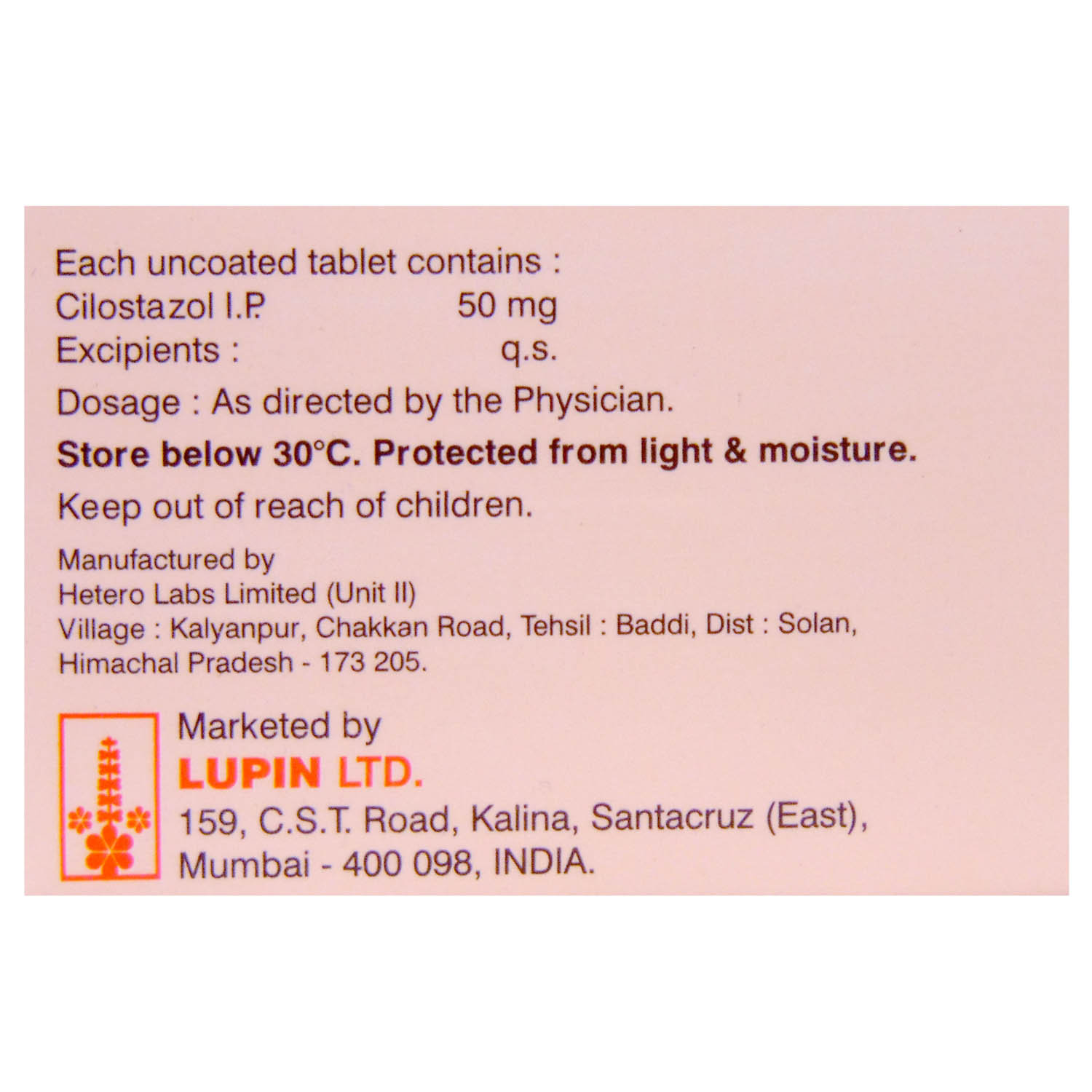 Cilodoc 50 Tablet 10's, Pack of 10 TABLETS Cilodoc 50 Tablet 10's, Pack of 10 TABLETS