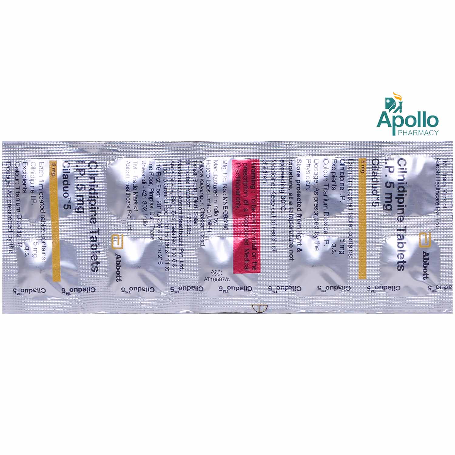 Ciladuo 5 Tablet 10's, Pack of 10 TABLETS Ciladuo 5 Tablet 10's, Pack of 10 TABLETS