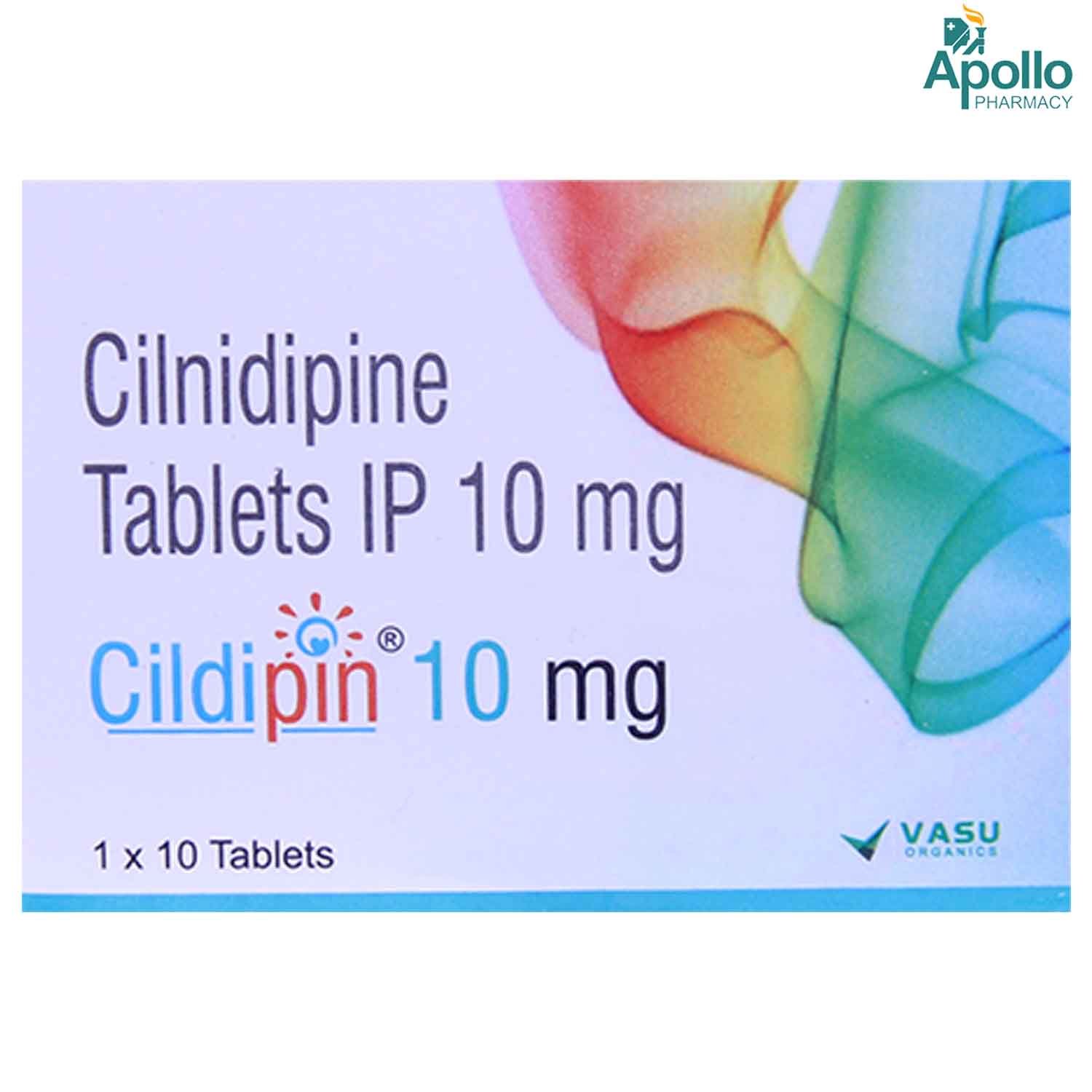 Cildipin 10 Tablet 10's, Pack of 10 TABLETS Cildipin 10 Tablet 10's, Pack of 10 TABLETS