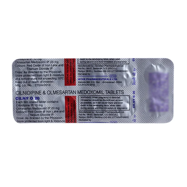 Cilny O 20 Tablet 10's, Pack of 10 TabletS