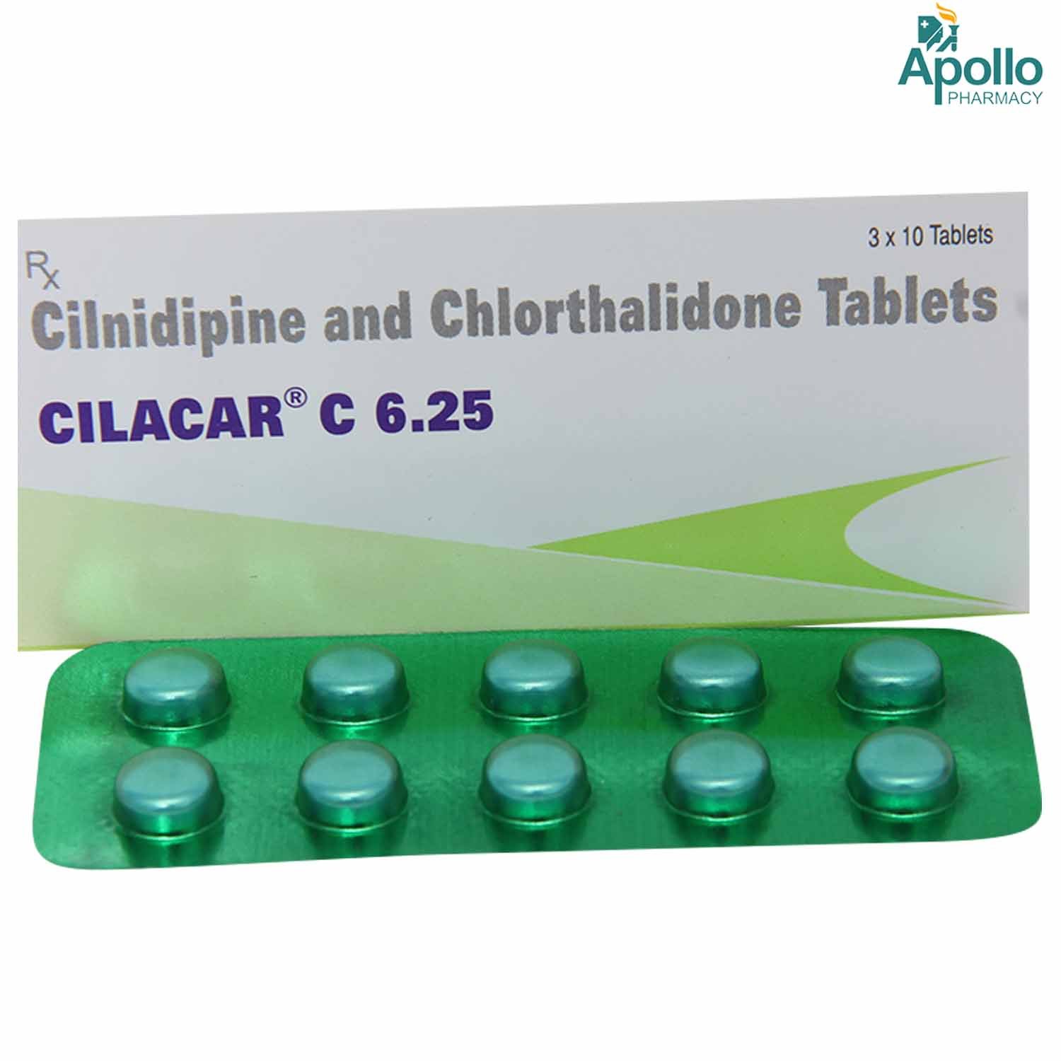Cilacar C 6.25 Tablet 10's, Pack of 10 TABLETS Cilacar C 6.25 Tablet 10's, Pack of 10 TABLETS