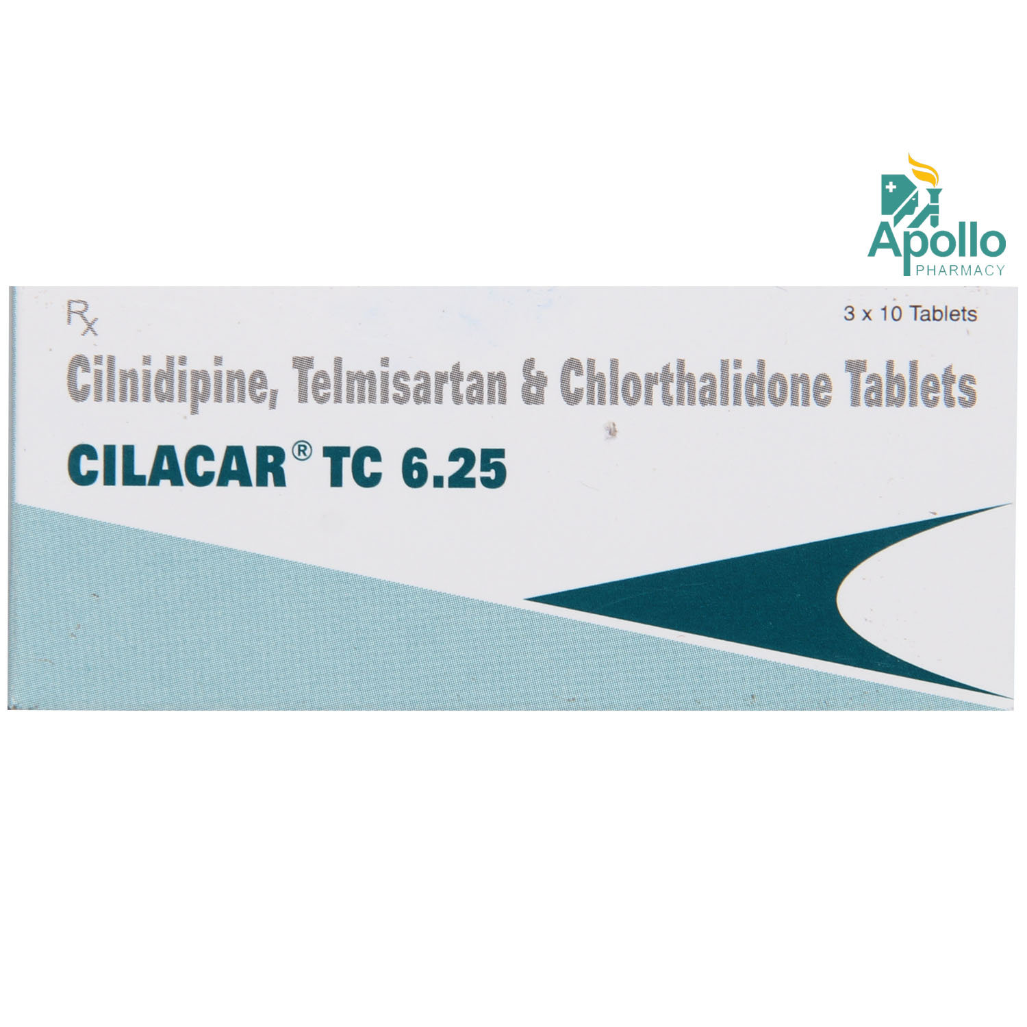 Cilacar TC 6.25 Tablet 10's, Pack of 10 Cilacar TC 6.25 Tablet 10's, Pack of 10