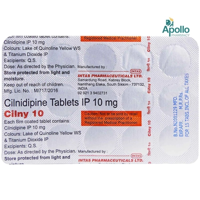 Cilny 10 Tablet 15's, Pack of 15 TABLETS