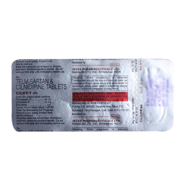 Cilny-T 40 mg Tablet 10's