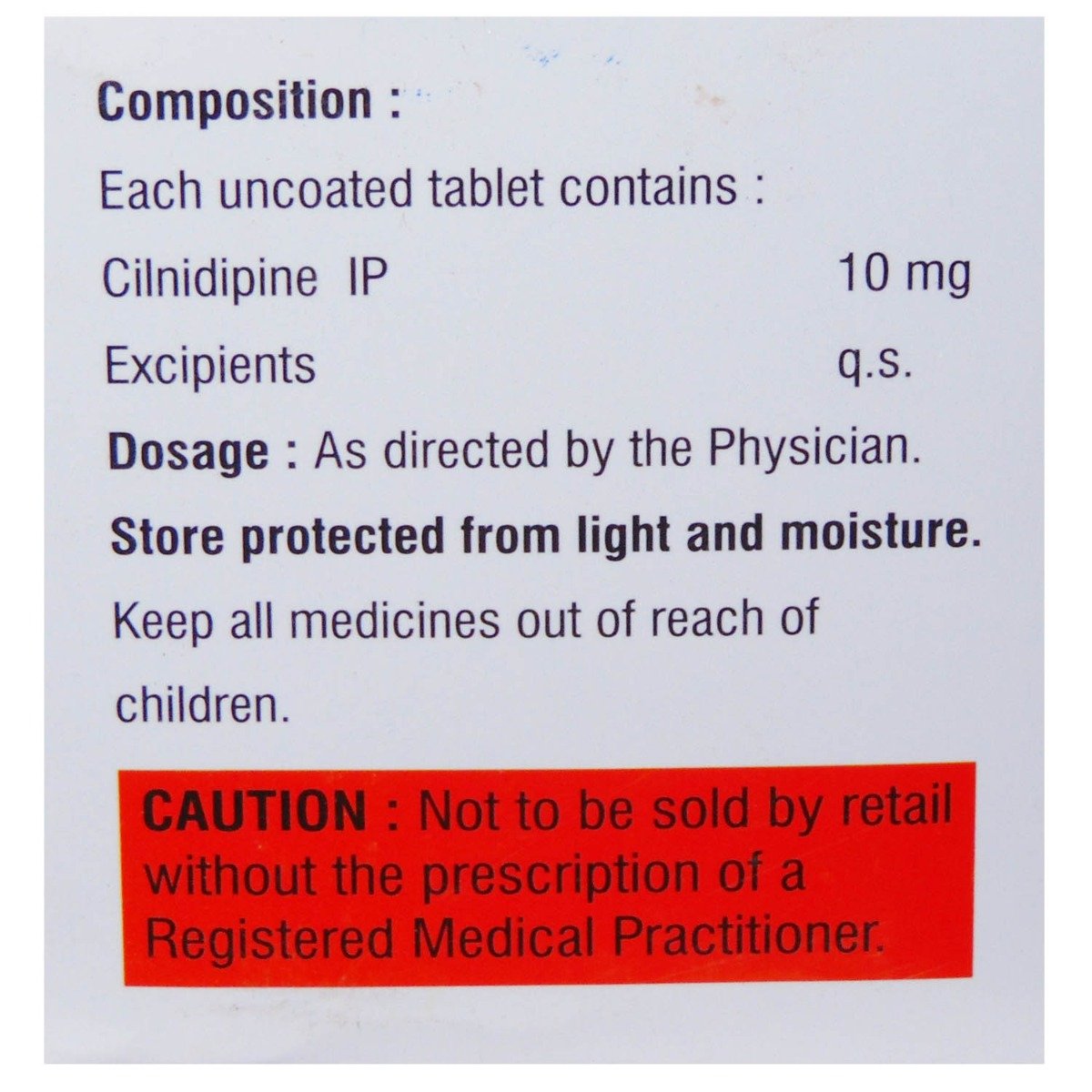 Cilory 10 mg Tablet 15's, Pack of 15 TabletS Cilory 10 mg Tablet 15's, Pack of 15 TabletS