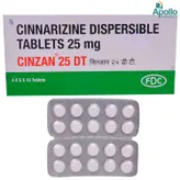 Cinzan 25 DT Tablet 10's, Pack of 10 TABLETS