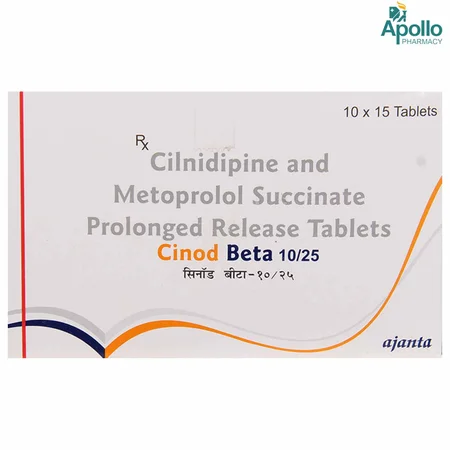 Cinod Beta 10/25 Tablet 15's