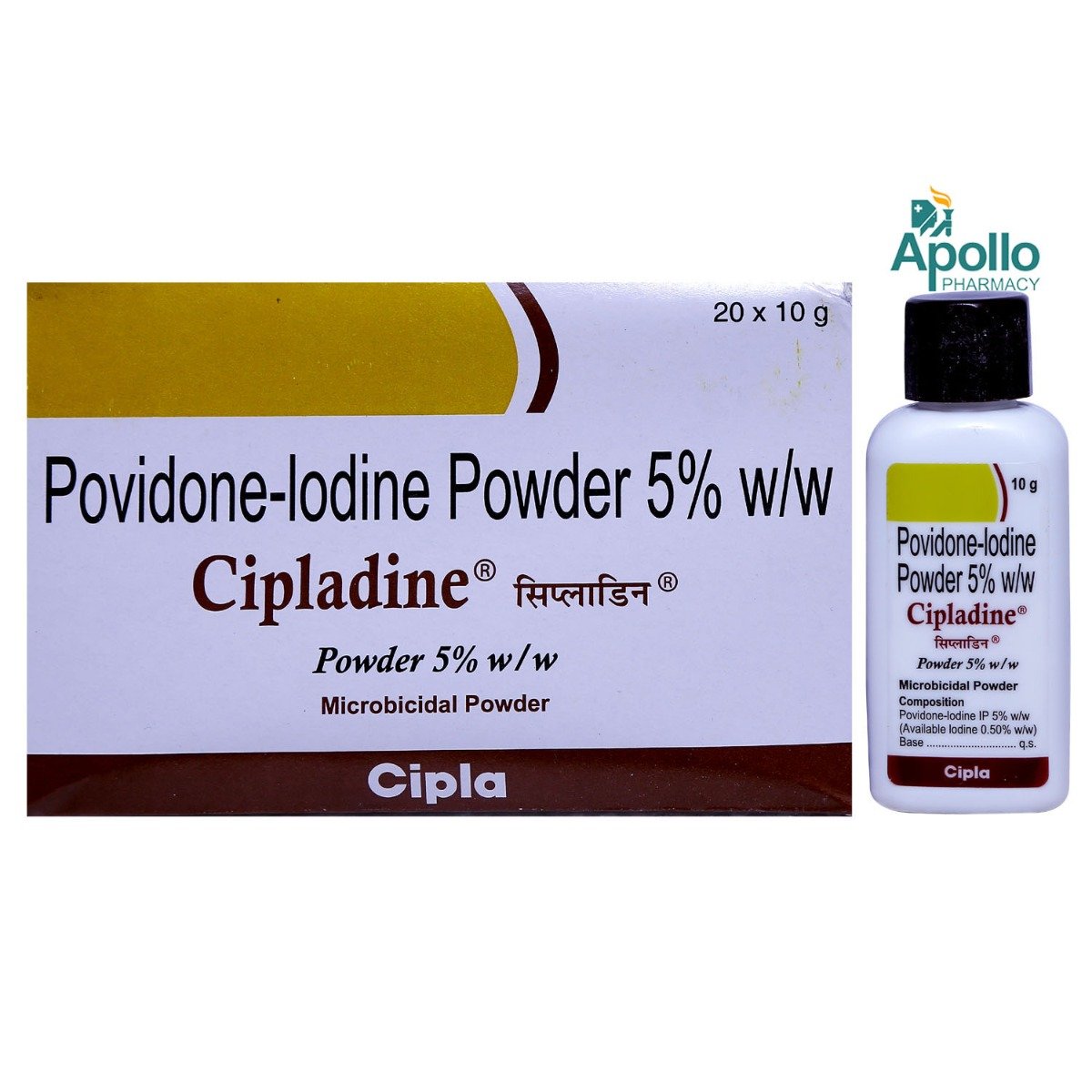 Cipladine 5% Powder 10 gm, Pack of 1 POWDER Cipladine 5% Powder 10 gm, Pack of 1 POWDER