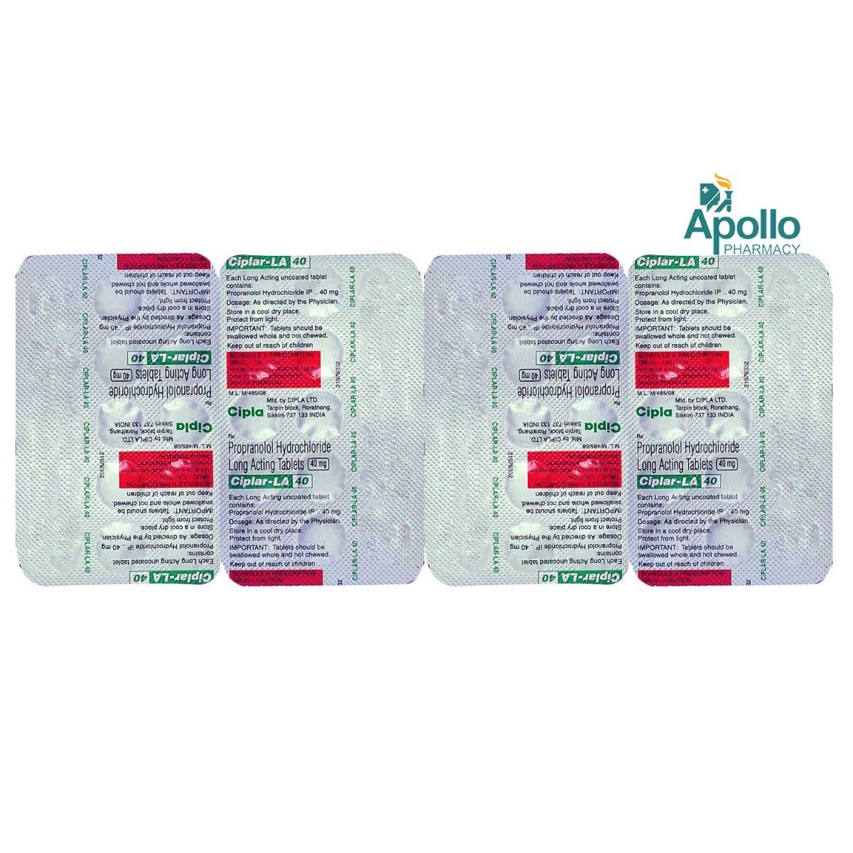 Ciplar-LA 40 Tablet 15's, Pack of 15 TABLETS Ciplar-LA 40 Tablet 15's, Pack of 15 TABLETS
