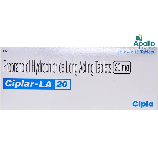 Ciplar-LA 20 Tablet 15's, Pack of 15