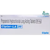 Ciplar-LA 20 Tablet 15's, Pack of 15 TABLETS