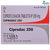 Ciprodac 250 mg Tablet 10's, Pack of 10 TabletS