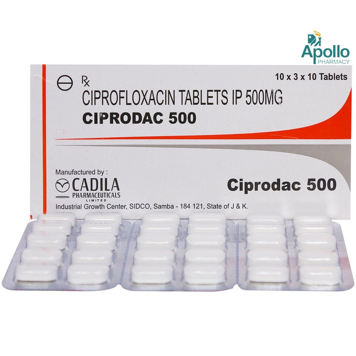 Ciprodac 500 Tablet 10's, Pack of 10 TABLETS Ciprodac 500 Tablet 10's, Pack of 10 TABLETS