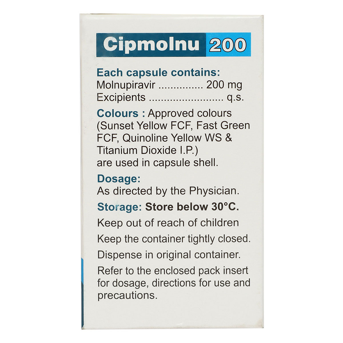 Cipmolnu 200 Capsule 40's, Pack of 1 CAPSULE Cipmolnu 200 Capsule 40's, Pack of 1 CAPSULE