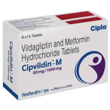 Cipvildin-M 50/500 Tablet 15's