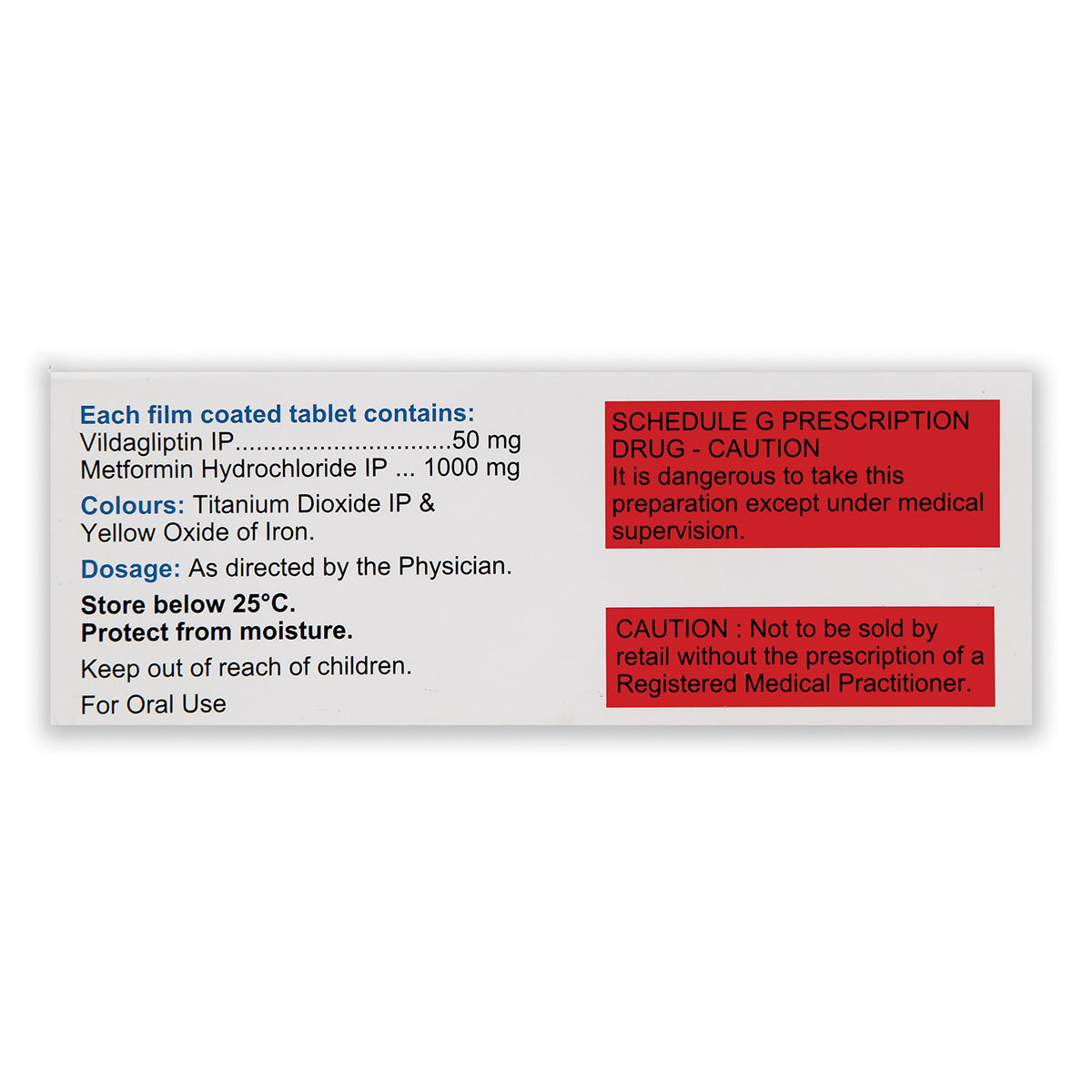 Cipvildin-M 50 mg/1000 mg Tablet 15's, Pack of 15 TabletS Cipvildin-M 50 mg/1000 mg Tablet 15's, Pack of 15 TabletS