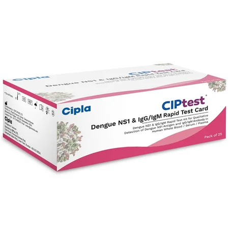 Ciptest Dengue NS1 & IgG/IgM Rapid Test Card 25's