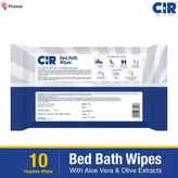 CIR Bed Bath Wipes with Aloe Vera &amp; Olive, 10 Count, Pack of 1