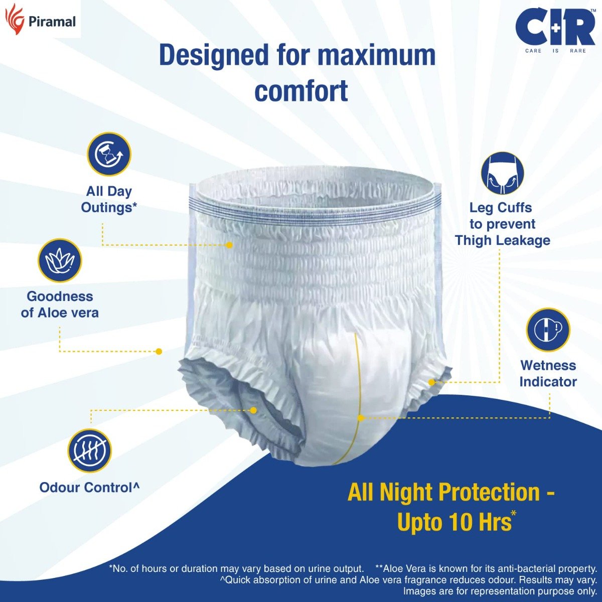CIR Adult Diaper Pants Medium, 10 Count, Pack of 1 CIR Adult Diaper Pants Medium, 10 Count, Pack of 1