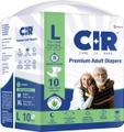 CIR Premium Adult Tape Diapers Large, 10 Count