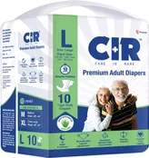 CIR Premium Adult Tape Diapers Large, 10 Count, Pack of 1