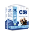 CIR Premium Adult Tape Diapers XL, 10 Count