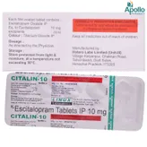 Citalin-10 Tablet 10's, Pack of 10 TABLETS