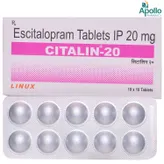 Citalin-20 Tablet 10's, Pack of 10 TABLETS